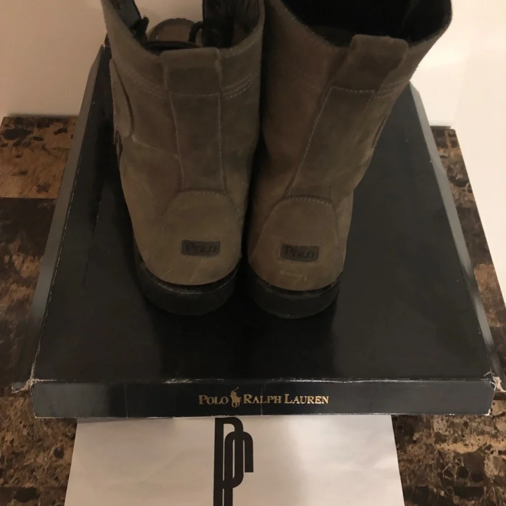 Ronnie Fieg x Polo Ralph Lauren Grey Ranger “Cookie” Boots - Picture 5 of 13